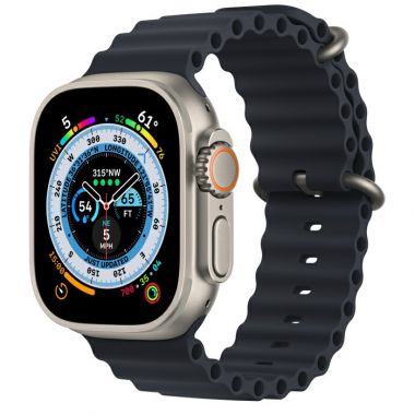 Apple Watch Ultra - Titanium Case with Midnight Ocean Band