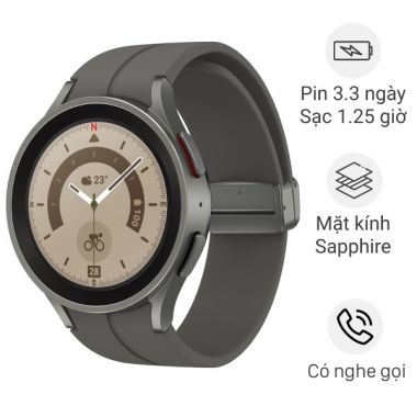 Samsung Galaxy Watch5 Pro 45mm dây silicone - Gray