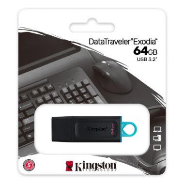 USB 3.2 Gen 1 Kingston DataTraveler Exodia - 64GB